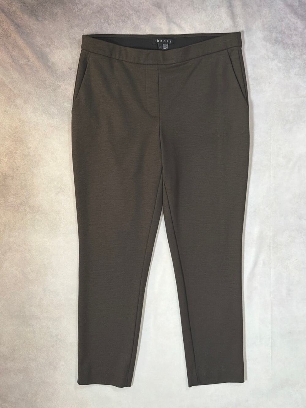 Theory Wool Ankle Dress Pants Black Size 00